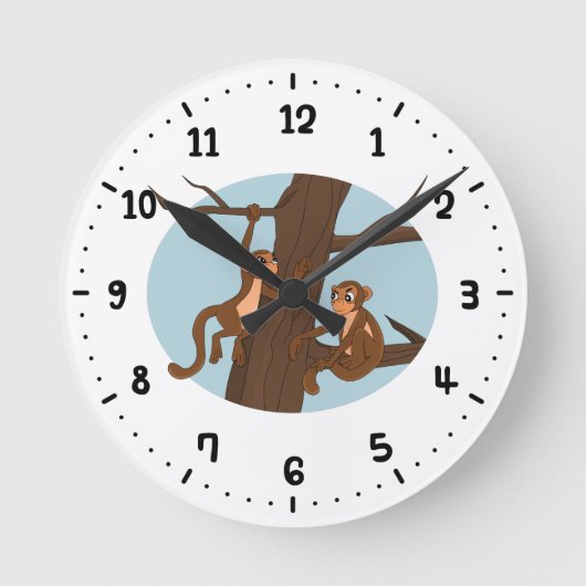 Monkeys klimaat the tree round clock ronde klok (Voorkant)