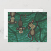 Monkeys Postcards Briefkaart (Voorkant / Achterkant)
