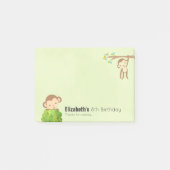 Monkeys Speelse en schattige verjaardag Bedankt Post-it® Notes (Voorkant)