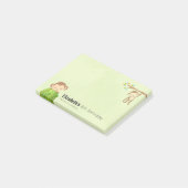 Monkeys Speelse en schattige verjaardag Bedankt Post-it® Notes (Schuin)