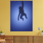 Monkeysilhouet Canvas Afdruk (Insitu (Woonkamer))