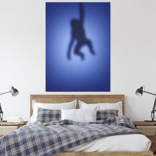 Monkeysilhouet Canvas Afdruk (Insitu (Slaapkamer))
