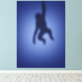 Monkeysilhouet Canvas Afdruk (Insitu (Houten vloer))