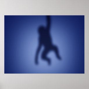 Monkeysilhouet Poster