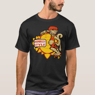 Monkeystijlen Skateboarden T-shirt