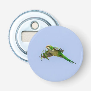 Monkparkiet in de Rio Grande-vallei Button Flesopener