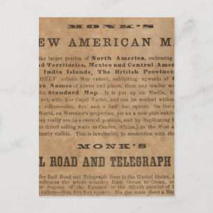 Monks Midden-Amerika, Cuba en Florida Briefkaart
