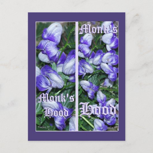 MONKSHOOD BLADWIJZER BRIEFKAART (Voorkant)