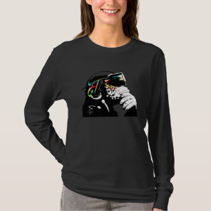Monksy Aap met Virtual Reality-bril T-shirt