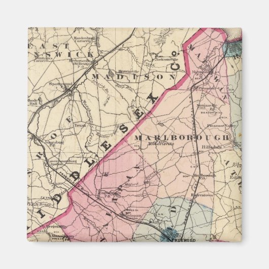 Monmouth County, NJ Magneet (Voorkant)