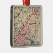 Monmouth County, NJ Metalen Ornament (Rechts)