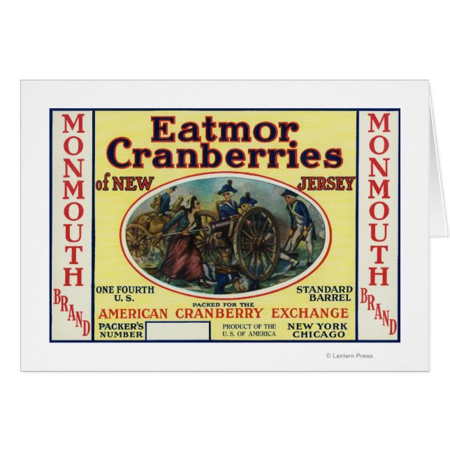 Monmouth Eatmor Cranberries Marque Étiquette (Devant horizontal)