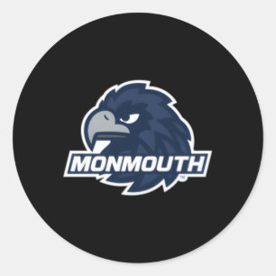 Monmouth Hawks Linker Borst Icoon Ronde Sticker