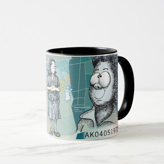 Monnaie colombienne Dessin café Mug 1000 Pesos (Devant droit)