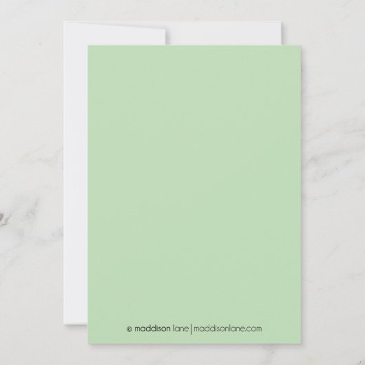 Monnaie Damask - Faire-part de naissance d'introdu (Dos)