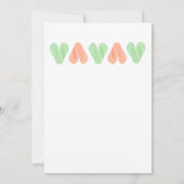 Monnaie de Faire-part de mariage des Coeurs de pla (Dos)