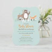 Monnaie et Invitation Baby shower orange (Debout devant)