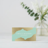 Monnaie et or trempé | Carte de visite (Debout devant)