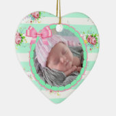 Monnaie vert et rose ornement de garde de Noël (Droite)