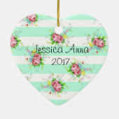 Monnaie vert et rose ornement de garde de Noël (Dos)