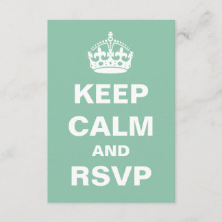 Monnaie verte Conserver le calme mariage RSVP