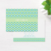 Monnaie verte et Turquoise Tribal Ikat | Certifica (Bureau)