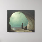 Monniken in een Grotto (door Carl Blechen) Canvas Afdruk (Voorkant)