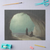 Monniken in een Grotto (door Carl Blechen) Tissuepapier (Craft)