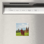 Monniken met oude tempels magneet (Insitu (Vaatwasser))