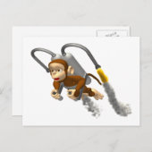 Monniksvliegen met Jetpack Briefkaart (Voorkant / Achterkant)