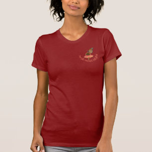 Monnikvlinder op zinnia t-shirt