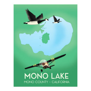 Mono Lake, Mono County, California-reisposter Foto Afdruk