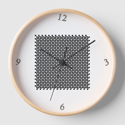 Mono Maze Wall Clock – Time in Motion (Voorkant)