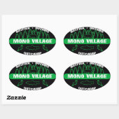 Mono Village Survivor Sticker Groen (Vel)