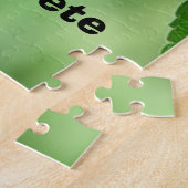 monoarch vlinder roze witte puzzel (Zijkant)