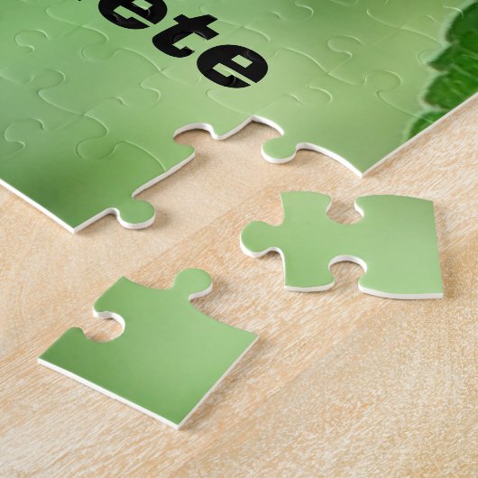 monoarch vlinder roze witte puzzel legpuzzel (Zijkant)