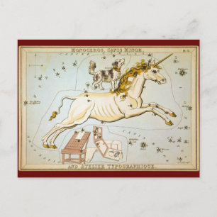 Monoceros, Canis Minor en Atelier Typographique Briefkaart