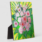 Monochromatic, Rosas, Dianthus caryophyllus,  Gerb Fotoplaat (Zijkant)