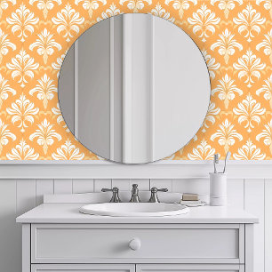 Monochromatisch Elegant Oranje Behang