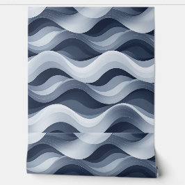 Monochromatisch Ripple Effect Behang – Minimalisti