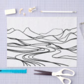 Monochromatisch zen kalmte weefsel papier (Craft)