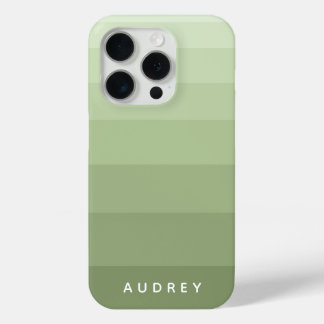 Monochromatische aangepaste tekst met kleurblokken iPhone 15 pro case