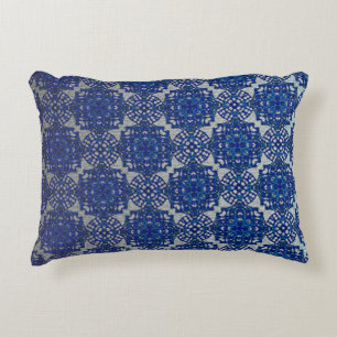 Monochromatische Faux Blue Grey Design Accent Kussen