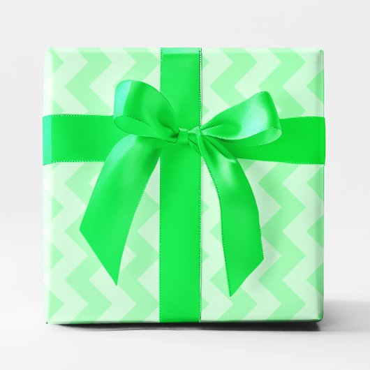 Monochromatische Mint Green Zigzag Cadeaupapier
