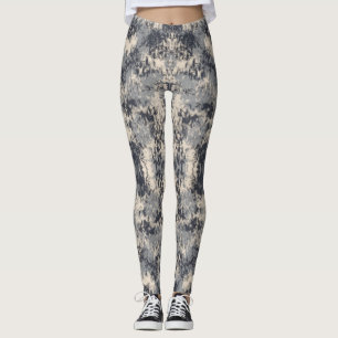 Monochromatische Neutrale Abstracte verf splash ar Leggings