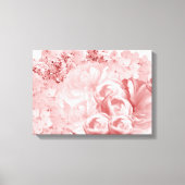 Monochromatische roze platte canvas afdrukken (Voorkant)