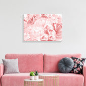 Monochromatische roze platte canvas afdrukken (Insitu (Woonkamer))