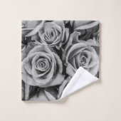 Monochromatische Rozen Badkamer Handdoek Set (Wasdoekje)