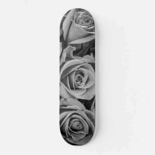 Monochromatische Rozen Skateboard (Voorkant)