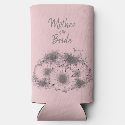 Monochromatische Simplistic Flowered Moeder van Br (Achterkant)